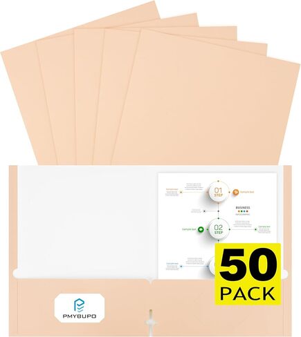 6 مجلدات مع جيوب، مجلدات ملفات ملونة بجيبين، ألوان باستيل، مجلد جيب عالي التحمل مقاس 8.5 × 11 لمستلزمات حفظ ملفات مكتب العودة إلى المدرسة in Kuwait