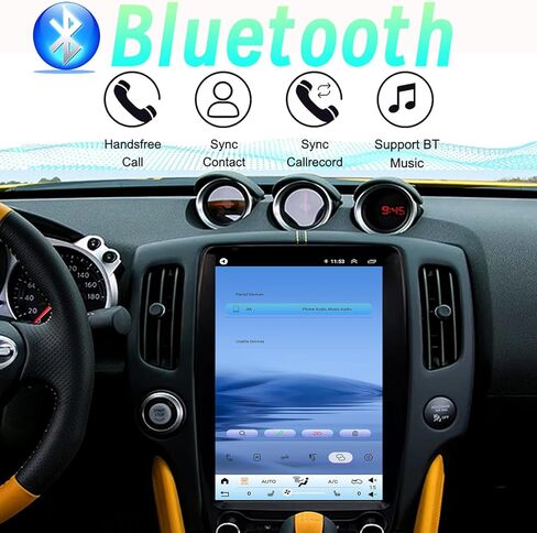 راديو ستيريو للسيارة Android 14 لسيارة Nissan 370Z 2009-2021 مدمج في Carplay/Android Auto 13.8 بوصة وحدة رئيسية طراز Tesla IPS شاشة تعمل باللمس مع ملاحة GPS DSP Bluetooth GPS، FM WiFi + كاميرا احتياطية in Kuwait