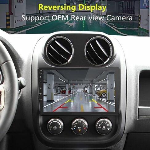 لترقية راديو Jeep Compass Patriot 2010-2016: 4G+32G Android 14 ستيريو سيارة مع CarPlay Android Auto - شاشة لمس 10.1 بوصة GPS للملاحة الرئيسية in Saudi Arabia