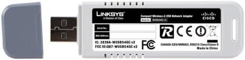 Linksys Compact Wireless-G USB محول WUSB54GC - محول الشبكة - USB عالي السرعة - 802.11b، 802.11g in Saudi Arabia