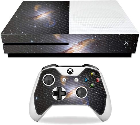 MightySkins Carbon Fiber Skin for Microsoft Xbox One S - Nebula | Protective, Durable Textured Carbon Fiber Finish | Easy to Apply, Remove, and Change Styles | Made in The USA in Saudi Arabia