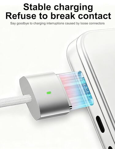USB-C to Magnetic 3 Cable 6.6FT, 140W Charging Cable Compatible with MacBook Pro (16"/14" 2024/2023/2021), MacBook Air (15"/13" M4 2025, M3 2024, M2 2023, M2 2022) in Saudi Arabia