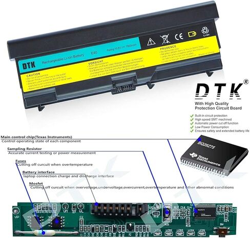 DTK E40 E420 استبدال بطارية الكمبيوتر المحمول الموسعة لجهاز IBM Thinkpad T420 T510 E425 L520 Sl410 E520 E525 L410 L412 L420 L421 L510 E50 0578 L512 Sl510 T410 T520 W510 W520 10.8V 7.8AH in Saudi Arabia