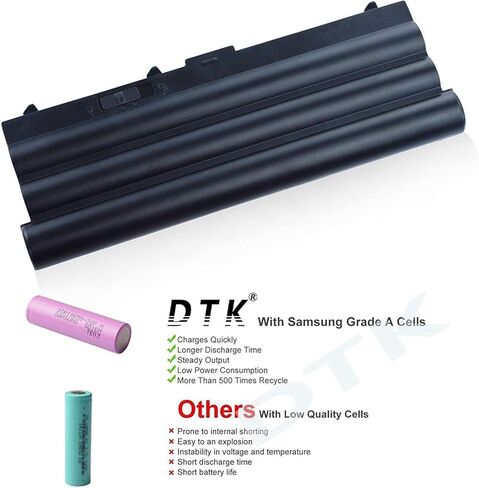DTK E40 E420 استبدال بطارية الكمبيوتر المحمول الموسعة لجهاز IBM Thinkpad T420 T510 E425 L520 Sl410 E520 E525 L410 L412 L420 L421 L510 E50 0578 L512 Sl510 T410 T520 W510 W520 10.8V 7.8AH in Saudi Arabia