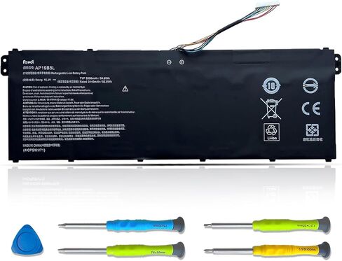 بطارية كمبيوتر محمول ASODI AP19B5L 54.6Wh متوافقة مع Acer Aspire 5 A515-43 A515-52 Vero AV15-51 Swift 3 SF314-42 SP314-21N-R5FR TravelMate P2 TMP214-41 Enduro Urban N3 EUN314-51 15.4V 3550mah in Saudi Arabia