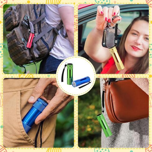 VIHOSE 24 Sets Valentine's Day Christian Gifts Mini Flashlights Bulk with Christian Bible Verse Cards Colorful Aluminum LED Handheld Torches with Lanyard for Church Gifts Party Favors Emergency in Saudi Arabia
