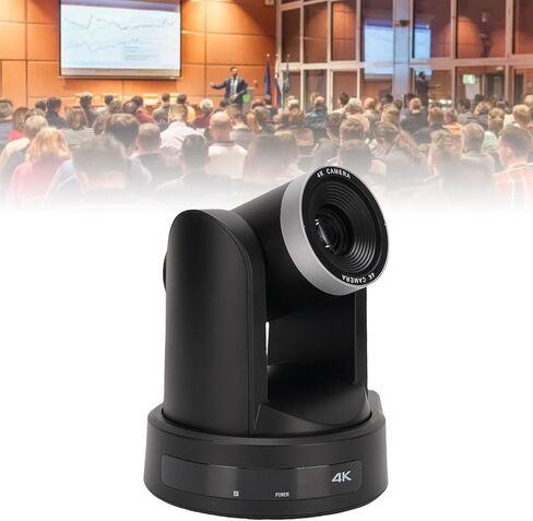 كاميرا مؤتمرات 4K PTZ، تكبير بصري 10X AI تتبع تلقائي 4K HD كاميرا ويب فيديو، USB3.0 LAN لاجتماعات العمل والبث المباشر (قابس الولايات المتحدة) in Kuwait
