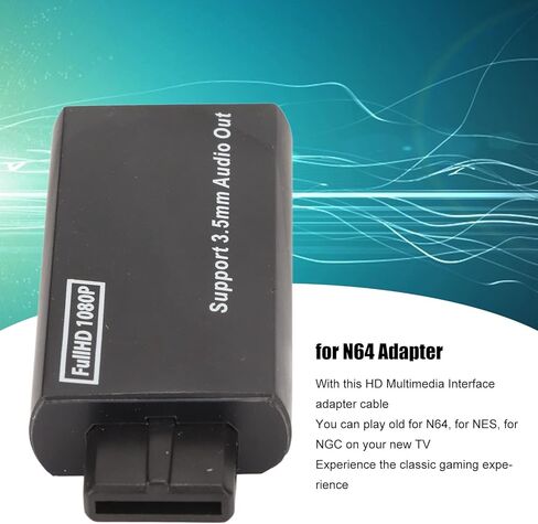 HDMI Adapter for N64, Full HD 1080P Game Console Video Adapter Game Console Video Converter Compatible for N64 in Saudi Arabia