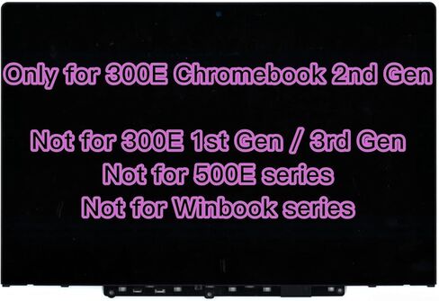 30pins LCD Touch Screen Replacement for Lenovo 300e Chromebook 2nd Gen MTK 81MB 81QC 5D10T79505 5D10Y67266 5D11D01448 5D10T95195 11.6" 1366x768 in Saudi Arabia