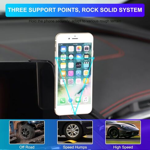 Car Phone Holder Compatible with Chevrolet Corvette C8 2020-2025 Stingray Center Console Dashboard Phone Mount Magnetic Phone Mount Dash Clip Accessories in Kuwait