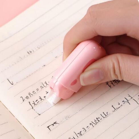 مجموعة قرطاسية 7 في 1 مع قلم جل وأقلام حبر جاف 6 ألوان، تصميم متعدد الوظائف باللون الوردي الفاتح للمدرسة والمكتب والسفر والأخضر in Saudi Arabia
