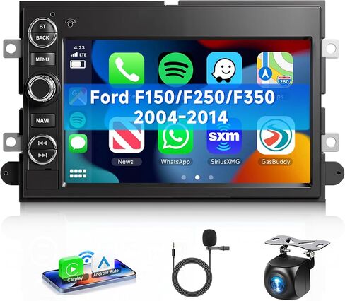 2+64G Android 13 Car Radio Stereo for Ford F150 F250 F350 2004-2014, 7 inch 1080P Touch Screen Car Stereo with Wireless CarPlay Andriod Auto, Bluetooth, GPS, HiFi, SWC, WiFi, HD Backup Camera in Saudi Arabia