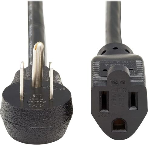 Tripp Lite Power Extension Cord Right-Angle 5-15P to 5-15R 14AWG 15A 3ft (P024-003-15D) in Saudi Arabia