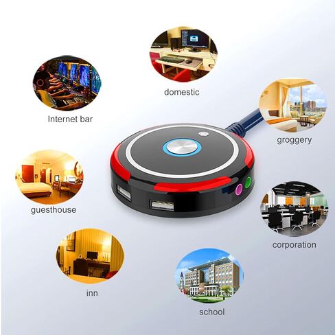 Multifunctional Desktop Computer Switches with Two USB2.0 Port and Sound for Internet Cafes and Home Use Desktop Power Switches in Saudi Arabia