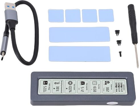حاوية GOWENIC M.2 NVME SATA SSD، حاوية محرك أقراص الحالة الصلبة USB 3.2 Gen Type C بسرعة 10 جيجابت في الثانية لـ 2280 SSD، محرك أقراص الحالة الصلبة الخارجي، USB 3. محول Gen in Saudi Arabia