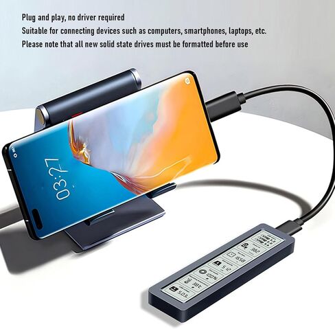 حاوية GOWENIC M.2 NVME SATA SSD، حاوية محرك أقراص الحالة الصلبة USB 3.2 Gen Type C بسرعة 10 جيجابت في الثانية لـ 2280 SSD، محرك أقراص الحالة الصلبة الخارجي، USB 3. محول Gen in Saudi Arabia