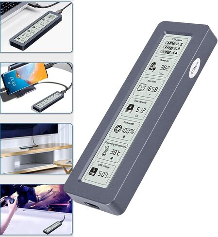 حاوية GOWENIC M.2 NVME SATA SSD، حاوية محرك أقراص الحالة الصلبة USB 3.2 Gen Type C بسرعة 10 جيجابت في الثانية لـ 2280 SSD، محرك أقراص الحالة الصلبة الخارجي، USB 3. محول Gen in Saudi Arabia