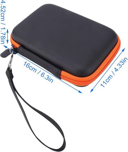 Hard Carrying Case, Water Proof Shock Proof EVA Storage Bag with Soft Velvet Lining for Mini 1TB 2TB 4TB 5TB External Hard Drives USB C in Saudi Arabia