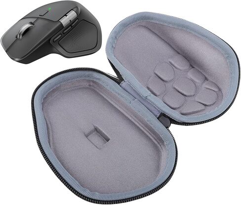 fosa Hard Case for MX Master 4 3 3S 2S Mouse, Travel Carrying Box with USB C Receiver Slot, Sturdy EVA Nylon Material, Portable Buckle Design in Saudi Arabia