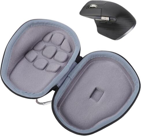 fosa Hard Case for MX Master 4 3 3S 2S Mouse, Travel Carrying Box with USB C Receiver Slot, Sturdy EVA Nylon Material, Portable Buckle Design in Saudi Arabia