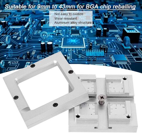 BGA Reballing Station Universal Fixed Steel Mesh Stencil Solder Aluminum Alloy Kit HT80H for Mobile Phone Chip Laptop CPU BGA Manual Welding in Saudi Arabia