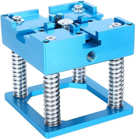 Reballing Rework Station Universal Ball Rework Table Lightweight Aluminum Alloy Kit with Handle for Mobile Phone Chip Repair 50 x 50mm Max Chip Size Blue in Saudi Arabia