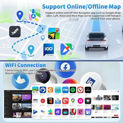 ترقية ستيريو السيارة Android 14 لـ 2003-2006 شيفروليه تشيفي إكسبريس/سوبربان 1500 2500 3500 7 بوصة تعمل باللمس وراديو مزدوج Din مع Carplay لاسلكي Android Auto Car Stereo GPS Bluetooth WiFi FM in Saudi Arabia