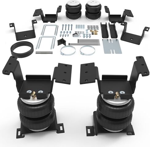 Deeagle 57275 Air Bags Kit For 2001-2010 Chevrolet Silverado 3500 2500HD ، GMC Sierra 3500 2500HD ، 5000 £ من قدرة تسوية التحميل ، وسائد الهواء الطقوس للشاحنات الخلفية التعليق الخلفي in Kuwait