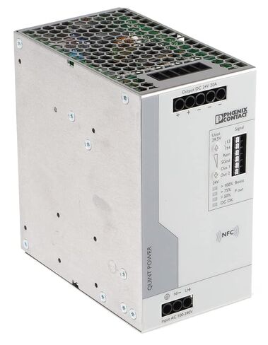 Phoenix Contact Power Supply DIN Rail QUINT4-PS/1AC/24DC/20 2904602 24 V/DC 20 A 1 x 1 قطع (قطع) in Kuwait