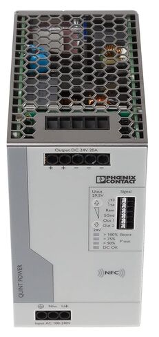 Phoenix Contact Power Supply DIN Rail QUINT4-PS/1AC/24DC/20 2904602 24 V/DC 20 A 1 x 1 قطع (قطع) in Kuwait