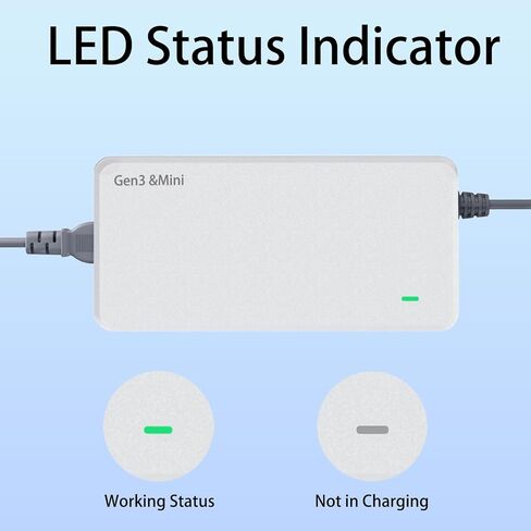 شاحن Starlink Gen 3 وMini - محول تيار متردد بقوة 195 وات | مصدر طاقة بديل للمجموعات القياسية 16.4FT(5M)، 57V 3.42A مع حماية متعددة 18AWG in Kuwait