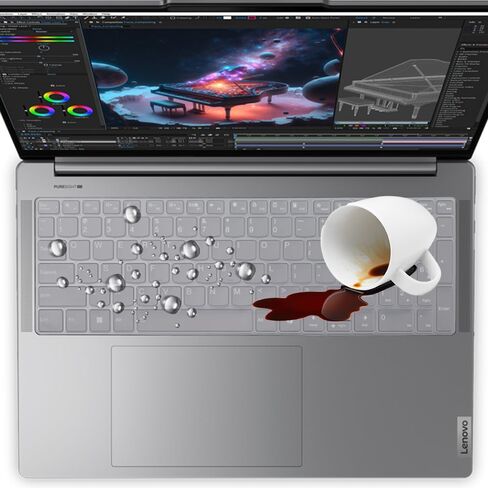 Keyboard Cover for 2026 2025 Lenovo Yoga 7 16ILL10 16AKP10 16", Lenovo Yoga 7i 16ILL10 16AKP10 16-inch Laptop, Yoga 7 7i 16 Gen 10 2026 2025 Laptop Keyboard Skin(Not Fit 16AHP9 16IML9 16ARP8) -Clear in Saudi Arabia