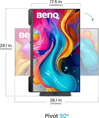 شاشة BenQ PV3200U مقاس 32 بوصة بدقة 4K UHD لتحرير الفيديو، 95% DCI-P3، 100% Rec.709/sRGB، مكبرات صوت 2.1 قناة، 65 وات USB-C، متوافق مع Mac، معايرة المصنع، معايرة البرامج، حامل مريح in Saudi Arabia
