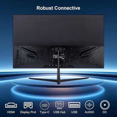 27 Inch 4K UHD (3840x2160) Monitor, Dual Mode 4K@60Hz/2K@144Hz, IPS Panel, Borderless Design, HDR400, 99% sRGB, Work & Gaming Monitor for Designers, Office, and PC Gaming with HDMI DP Type-c in Saudi Arabia
