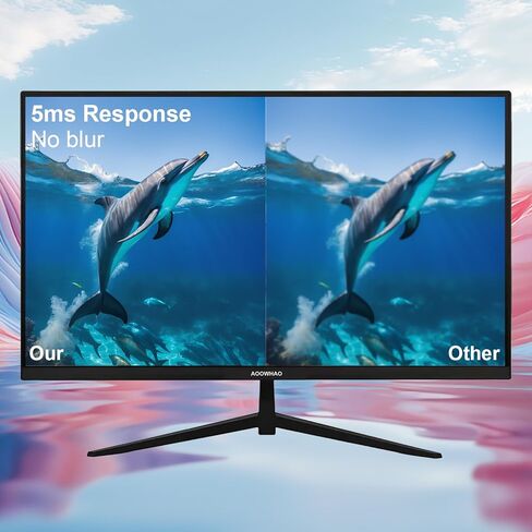 27 Inch 4K UHD (3840x2160) Monitor, Dual Mode 4K@60Hz/2K@144Hz, IPS Panel, Borderless Design, HDR400, 99% sRGB, Work & Gaming Monitor for Designers, Office, and PC Gaming with HDMI DP Type-c in Saudi Arabia