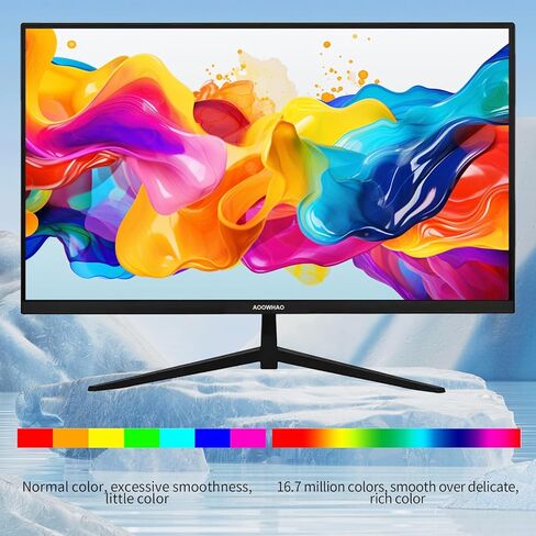 27 Inch 4K UHD (3840x2160) Monitor, Dual Mode 4K@60Hz/2K@144Hz, IPS Panel, Borderless Design, HDR400, 99% sRGB, Work & Gaming Monitor for Designers, Office, and PC Gaming with HDMI DP Type-c in Saudi Arabia