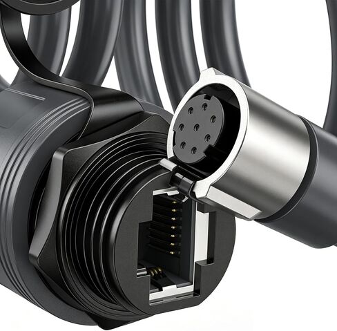 WALFRONT Rectangular Satellite Ethernet Cable Extension Connector for Performance Gen3 SPX Male to RJ45 Ethernet Adapter 23AWG Cable in Saudi Arabia