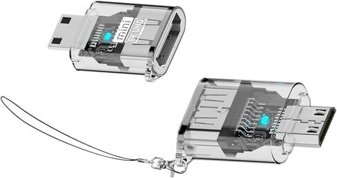 تحويل من النوع C، محول USB C 3x2x0.9 سم، موصل ABS شفاف مدمج للهواتف الذكية والكمبيوتر اللوحي والكمبيوتر المحمول والشحن ونقل البيانات والاستخدام المحمول in Kuwait