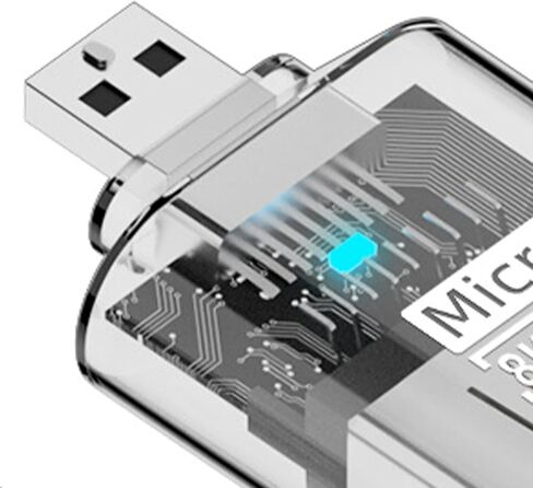 تحويل من النوع C، محول USB C 3x2x0.9 سم، موصل ABS شفاف مدمج للهواتف الذكية والكمبيوتر اللوحي والكمبيوتر المحمول والشحن ونقل البيانات والاستخدام المحمول in Kuwait