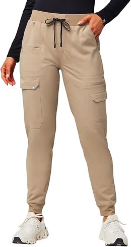 Fabletics Women's Evoke Cargo Scrub Gogger-MotionTech ، امتداد 4 اتجاهات ، مقاومة التجاعيد ، مضادة للتشغيل in Saudi Arabia