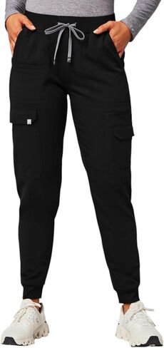 Fabletics Women's Evoke Cargo Scrub Gogger-MotionTech ، امتداد 4 اتجاهات ، مقاومة التجاعيد ، مضادة للتشغيل in Saudi Arabia