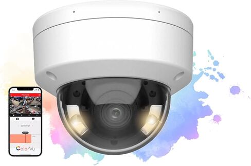 كاميرا 4MP 24/7 بدوام كامل شبكة IP PoE، H.265+ ميكروفون مدمج داخلي وخارجي عدسة زاوية واسعة 2.8 مم متوافقة مع Hikvision DS-2CD2147G2-LSU in Saudi Arabia