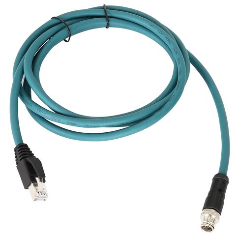 كابل إيثرنت صناعي M12 X-Code 8 Pin، كابل مستشعر محمي مقاوم للماء IP67، موصل طيران عالي المرونة ذكر إلى أنثى لكاميرا Cognex، PLC، نظام التشغيل الآلي in Kuwait