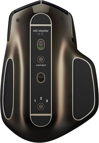ماوس لوجيتك MX Master اللاسلكي - يستخدم على أي سطح، شكل مريح، تمرير فائق السرعة، قابل لإعادة الشحن، لأجهزة Apple Mac أو Microsoft Windows، Meteorite in Kuwait