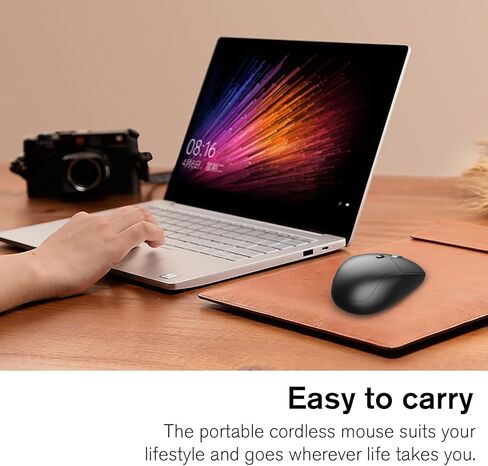 Wireless Mouse, Quiet 2.4G Optical Computer Mice with USB Receiver, Silent, 3 Adjustable DPI (800/1200/1600), Compatible with Laptop, Notebook, MacBook, Computer, Desktop, Mac, PC in Saudi Arabia