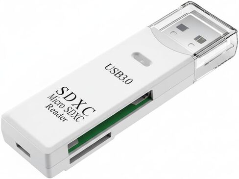 USB3.0 Micro SD Card Reader, 5Gbps 2-in-1 SD Card Reader to USB Adapter, Memory Card Reader Compatible for SDXC, SDHC, MMC, RS-MMC, Micro SDXC, Micro SD, Micro SDHC and UHS-I Cards in Kuwait