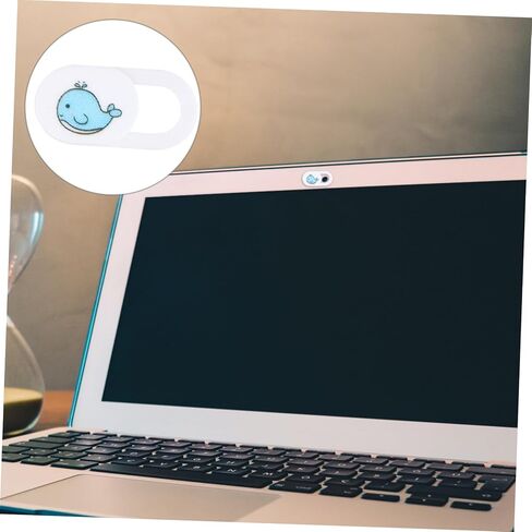 3 PCS Whale Pattern Webcam Cover Slide Blocker for Laptop and Tablet Privacy Protection Strong Adhesive Easy to Use in Saudi Arabia