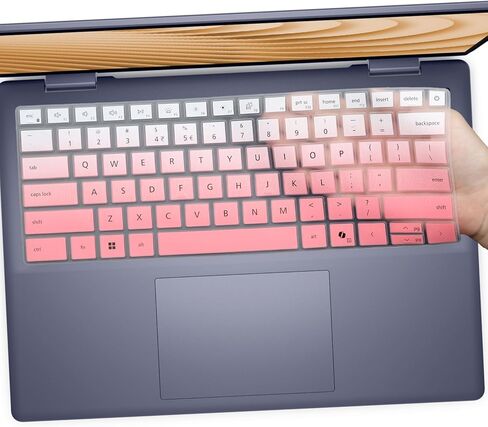 غطاء لوحة المفاتيح لجهاز الكمبيوتر المحمول Dell 14 Plus 2025 DB14250 DB14255 14 بوصة، Dell 14 Plus 2 في 1 DB04250 DB04255 14 بوصة-OmbrePink in Saudi Arabia