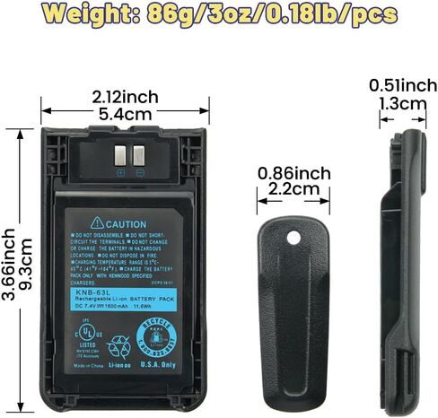 10x KNB-63L Battery for Kenwood TH-K20A, TH-K20E, TH-K40E, TK-2000, TK-2000E, TK-2000M, TK-2000T, TK-2000T2, TK-3000, TK-3000E, TK-3000M, TK-3000T, TK-3501E, TK-U100 Radios in Saudi Arabia