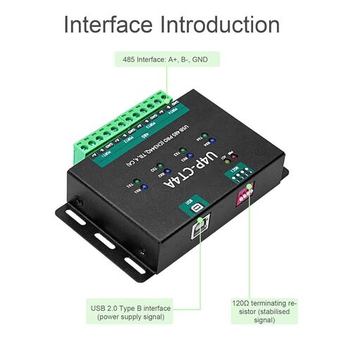 محول USB إلى 4 اتجاهات RS485، وحدة منفذ تسلسلي USB معزولة من الدرجة الصناعية مع مجموعة شرائح وSP3485، لنقل البيانات المستقر ودوائر الحماية المتعددة in Kuwait